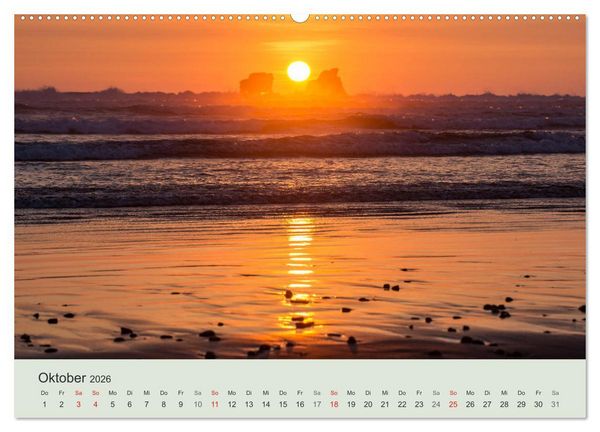 Produktbild: Kalender Traumstr&auml;nde 2026 (Wandkalender 2026 DIN A2 quer), CALVENDO Monatskalender