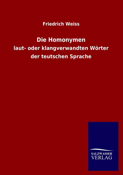 Produktbild: Die Homonymen