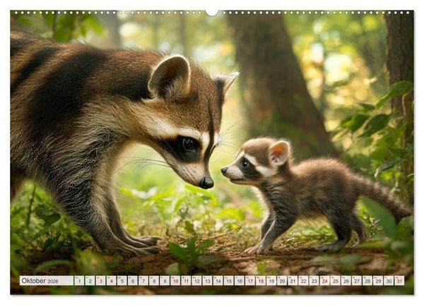 Produktbild: M&uuml;tterherzen im wilden Tierreich (hochwertiger Premium Wandkalender 2026 DIN A2 quer), Kunstdruck in Hochglanz