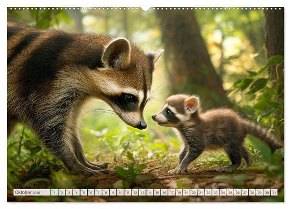 Produktbild: M&uuml;tterherzen im wilden Tierreich (Wandkalender 2026 DIN A2 quer), CALVENDO Monatskalender
