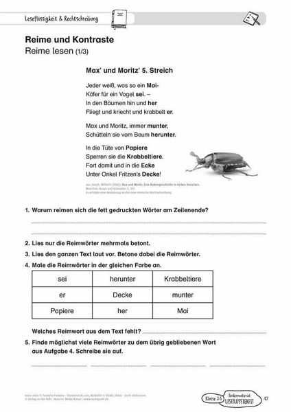 Produktbild: F&ouml;rdermaterial Lesefl&uuml;ssigkeit &ndash; Klasse 3 &ndash; 5