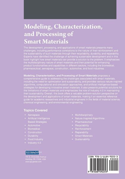 Produktbild: Modeling, Characterization, and Processing of Smart Materials