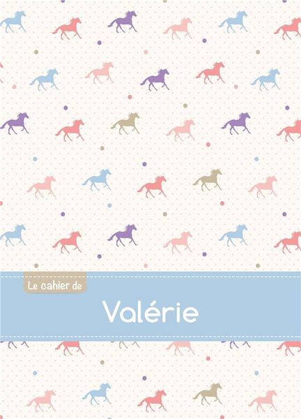 Produktbild: Cahier valerie ptscx,96p,a5 chevaux