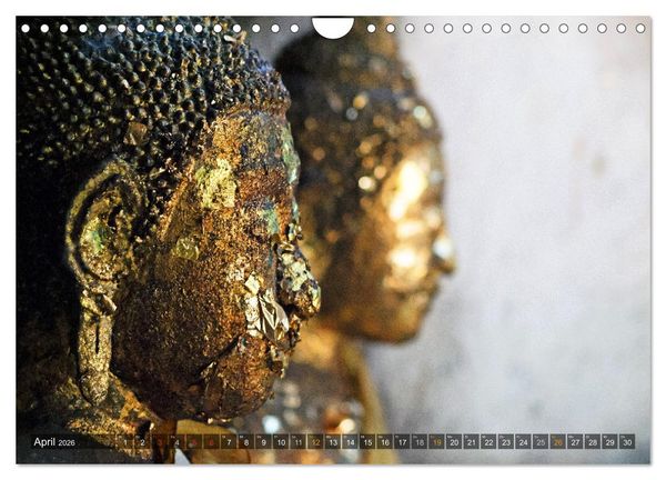 Produktbild: Buddhas tief im Fels (Wandkalender 2026 DIN A4 quer), CALVENDO Monatskalender