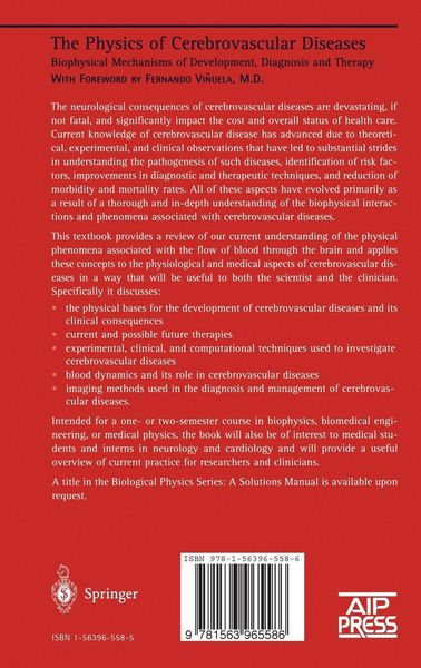 Produktbild: The Physics of Cerebrovascular Diseases