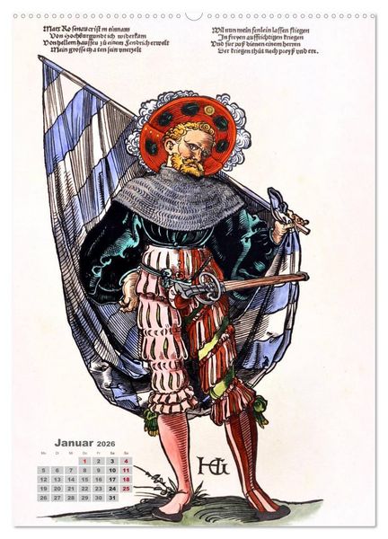 Produktbild: Landsknechte und Soldaten: Historische Uniformen (hochwertiger Premium Wandkalender 2026 DIN A2 hoch), Kunstdruck in Hochglanz