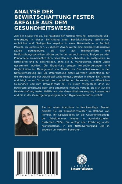 Produktbild: Analyse der Bewirtschaftung Fester Abf&auml;lle Aus dem Gesundheitswesen