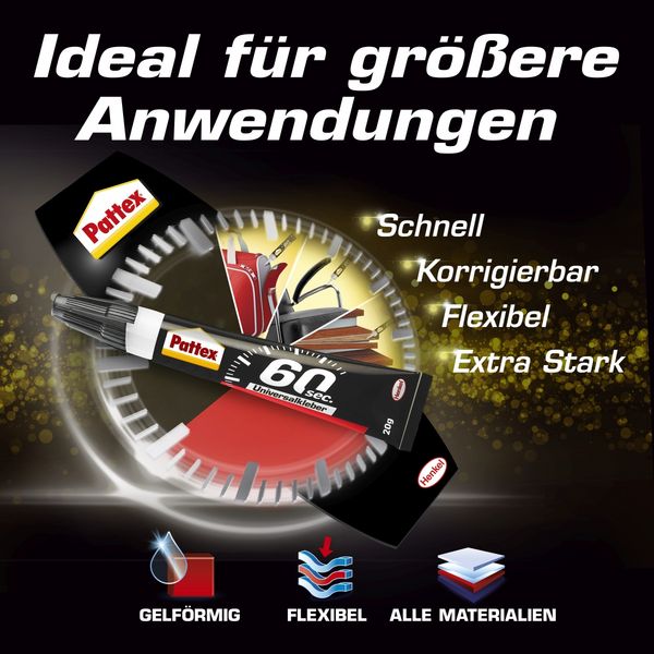 Produktbild: Henkel AG & Co. KGaA Pattex 60 Sekunden Universalkleber, 20g Tube