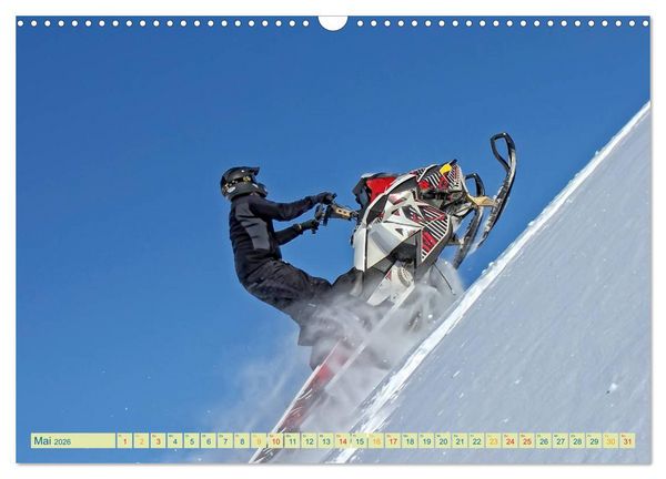 Produktbild: Schneemobil - so cool (Wandkalender 2026 DIN A3 quer), CALVENDO Monatskalender