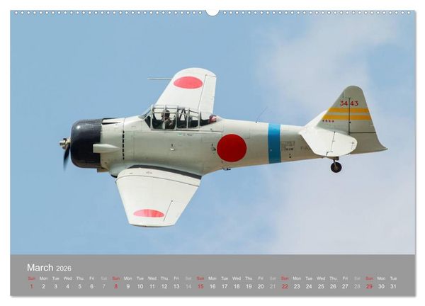 Produktbild: The Flying Legends (High Quality Premium Wall Calendar 2026 DIN A2 landscape),CALVENDO 12 Month Wall Calendar