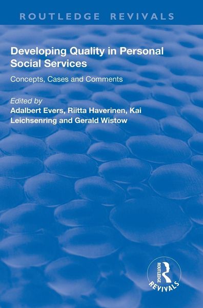 Produktbild: Developing Quality in Personal Social Services