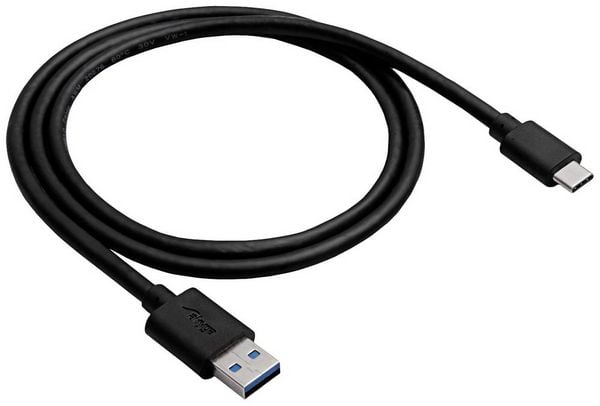 Produktbild: Akyga USB-Kabel USB-A Stecker, USB-C&reg; Stecker 0.50m Schwarz AK-USB-24