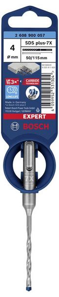 Produktbild: Bosch Accessories EXPERT SDS plus-7X 2608900057 Hammerbohrer 1 St&uuml;ck 4 mm Gesamtl&auml;nge 115 mm SDS-Plus 1 St.