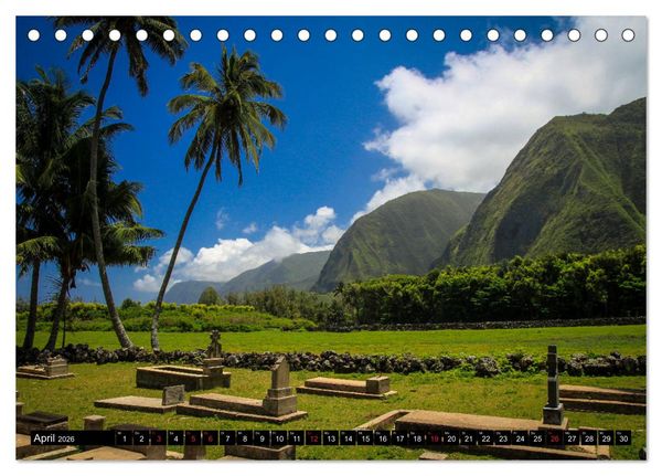 Produktbild: Wandern auf Hawaii - Berge im Pazifik (Tischkalender 2026 DIN A5 quer), CALVENDO Monatskalender