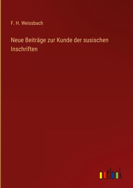 Produktbild: Neue Beitr&auml;ge zur Kunde der susischen Inschriften