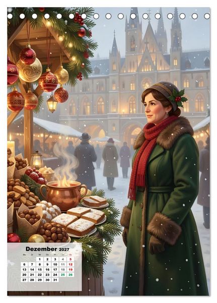 Produktbild: Marktfrauen durch die Jahrhunderte (Tischkalender 2027 DIN A5 hoch), CALVENDO Monatskalender