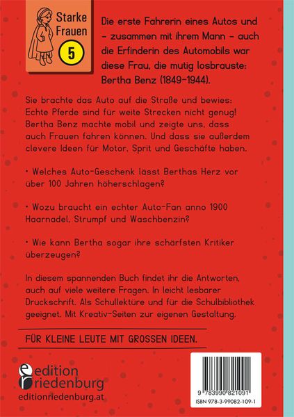 Produktbild: Bertha Benz - Die erste Autofahrerin