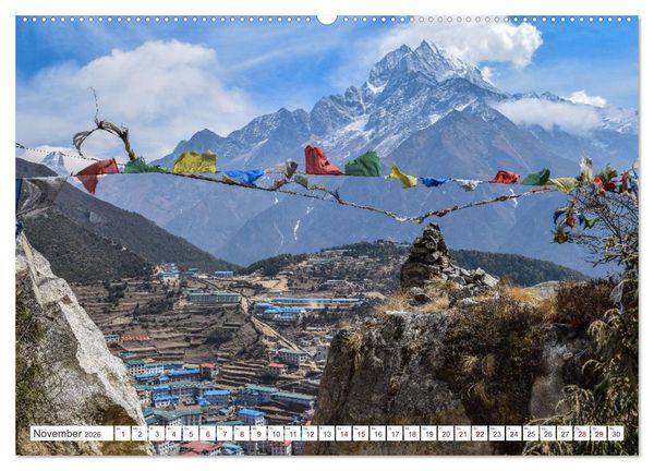 Produktbild: Nepal- Trekking durchs Hochgebirge (hochwertiger Premium Wandkalender 2026 DIN A2 quer), Kunstdruck in Hochglanz