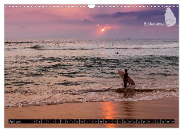 Produktbild: Sri Lanka, eine Reise &uuml;ber die Insel der King Coconut (Wandkalender 2026 DIN A3 quer), CALVENDO Monatskalender