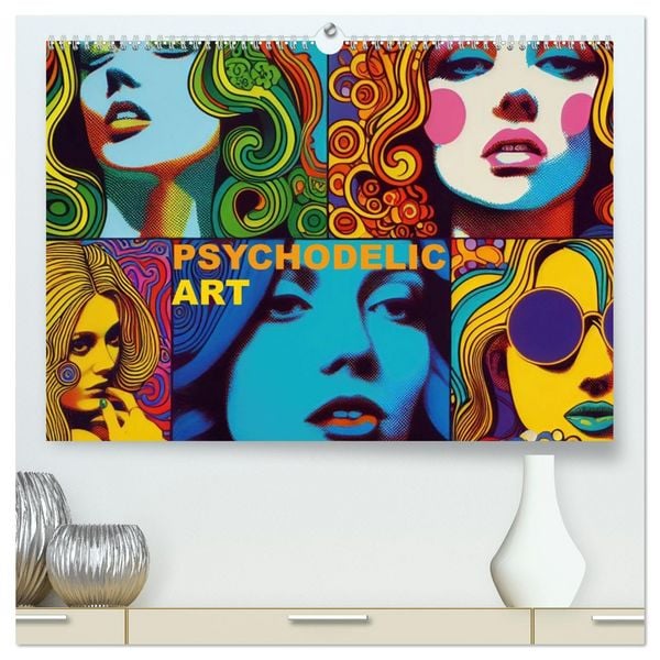 Produktbild: Psychodelic Art (hochwertiger Premium Wandkalender 2026 DIN A2 quer), Kunstdruck in Hochglanz
