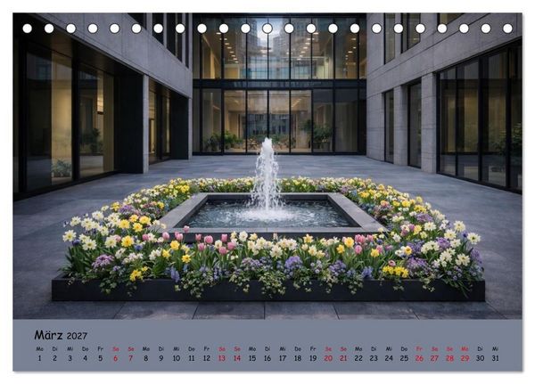 Produktbild: Urbane Oasen - Wo die Stadt aufblüht (Tischkalender 2027 DIN A5 quer), CALVENDO Monatskalender