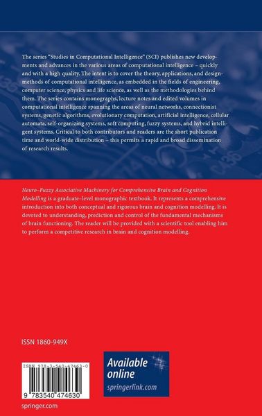 Produktbild: Neuro-Fuzzy Associative Machinery for Comprehensive Brain and Cognition Modelling