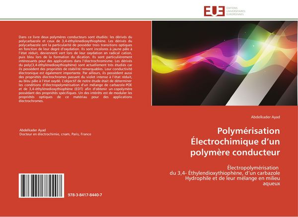 Produktbild: Polym&eacute;risation &Eacute;lectrochimique d'un polym&egrave;re conducteur