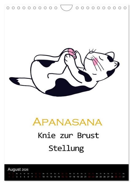 Produktbild: Yogakatzen - ganz entspannt im Hier und Jetzt (Wandkalender 2026 DIN A4 hoch), CALVENDO Monatskalender