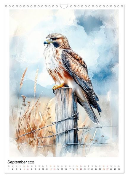 Produktbild: V&ouml;gel - gefiederte Freunde in Wald und Feld (Wandkalender 2026 DIN A3 hoch), CALVENDO Monatskalender