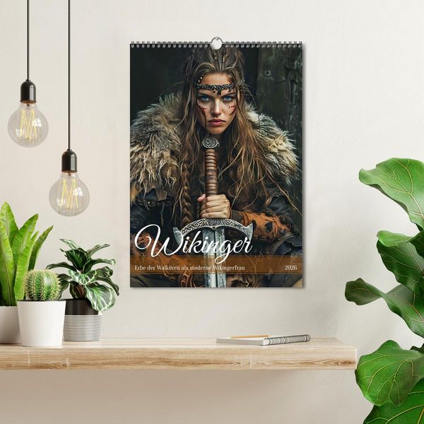 Produktbild: Wikinger - Erbe der Walk&uuml;ren als moderne Wikingerfrau (Wandkalender 2026 DIN A3 hoch), CALVENDO Monatskalender
