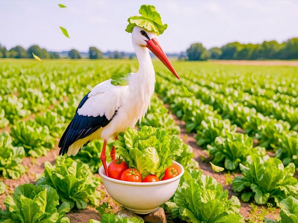 Produktbild: CALVENDO Puzzle Wie ein Storch im Salat - Elegant geht anders | 1000 Teile Lege-Gr&ouml;&szlig;e 64x48cm Foto-Puzzle f&uuml;r gl&uuml;ckliche Stunden