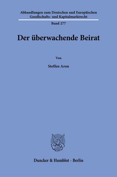 Produktbild: Der &uuml;berwachende Beirat