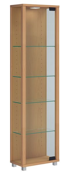 Holz Glas Stand Vitrine Sammelvitrine Edana Mini