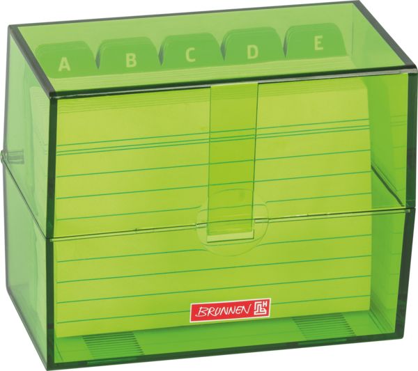 Produktbild: Brunnen Karteibox A7 gef&uuml;llt kiwi