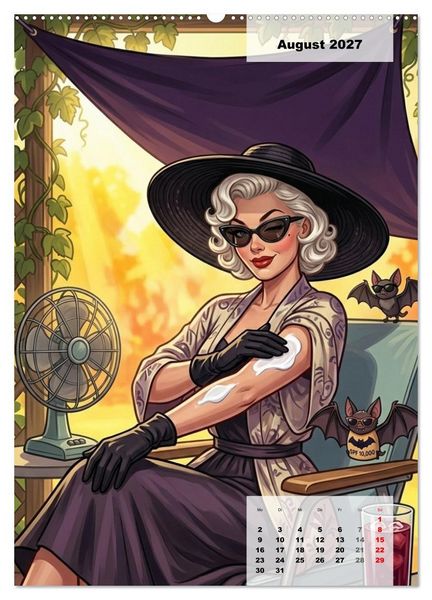 Produktbild: Vampir-Girls (Wandkalender 2027 DIN A2 hoch), CALVENDO Monatskalender