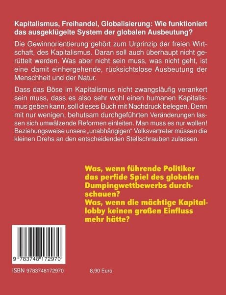 Produktbild: Kapitalismus, Zollfreihandel, Globalisierung: Das Kontrabuch