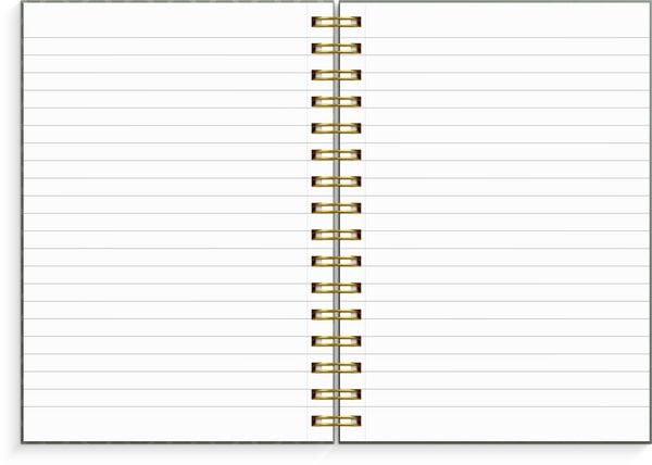 Produktbild: Burde Notizbuch A5 green pattern