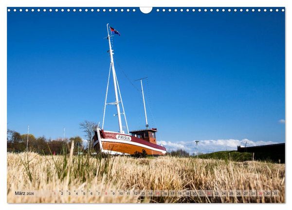 Produktbild: Norddeich Spaziergang vom Hafen bis zum Strand (Wandkalender 2026 DIN A3 quer), CALVENDO Monatskalender