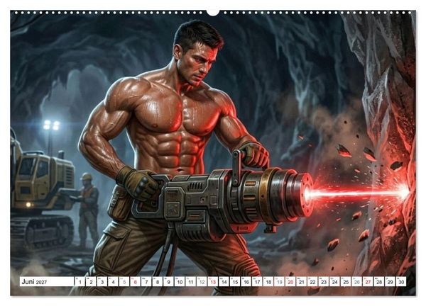 Produktbild: Echte Kerle &ndash; Epsilon Prime (hochwertiger Premium Wandkalender 2027 DIN A2 quer), Kunstdruck in Hochglanz