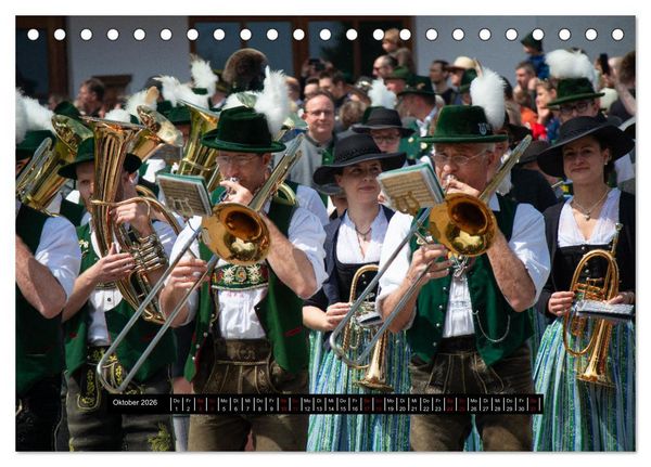 Produktbild: Maibaum aufstellen (Tischkalender 2026 DIN A5 quer), CALVENDO Monatskalender