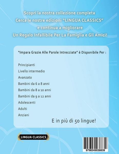 Produktbild: IMPARA IL PERSIANO GRAZIE ALLE PAROLE INTRECCIATE - PER ADULTI - Scopri Come Migliorare Il Tuo Vocabolario Con 2000 Crucipuzzle e Pratica a Casa - 100 Griglie Di Gioco - Materiale Didattico e Libretto Di Attivit&agrave;