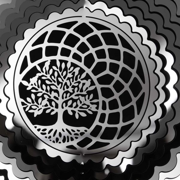 Produktbild: Kinetic Art: Metal Hanging Wind Spinner: 3D Tree Of Life