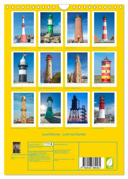 Produktbild: Leuchtt&uuml;rme - Licht ins Dunkel (Wandkalender 2026 DIN A4 hoch), CALVENDO Monatskalender