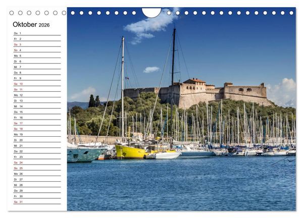 Produktbild: C&Ocirc;TE D&rsquo;AZUR Bezaubernde Orte (Wandkalender 2026 DIN A4 quer), CALVENDO Monatskalender
