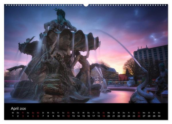Produktbild: Berlin zwischen Tag und Nacht (Wandkalender 2026 DIN A2 quer), CALVENDO Monatskalender