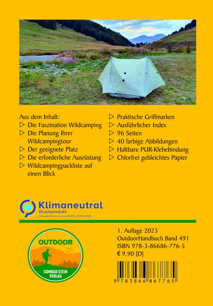 Produktbild: Wildcamping beim Bergwandern