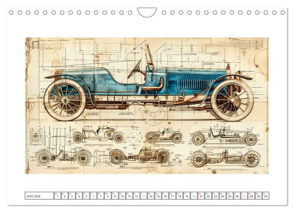 Produktbild: Fantastische Oldtimer (Wandkalender 2026 DIN A4 quer), CALVENDO Monatskalender