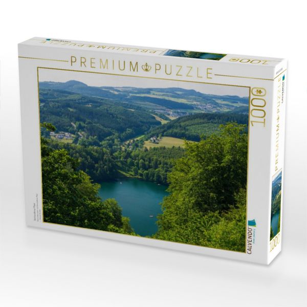 Produktbild: CALVENDO Puzzle Gem&uuml;ndener Maar | 1000 Teile Lege-Gr&ouml;&szlig;e 64x48cm Foto-Puzzle f&uuml;r gl&uuml;ckliche Stunden