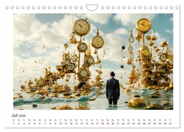 Produktbild: Zeit ist abstrakt (Wandkalender 2026 DIN A4 quer), CALVENDO Monatskalender