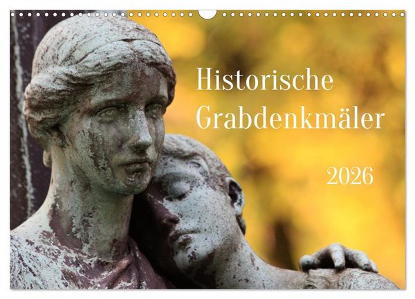 Produktbild: Alte Grabdenkm&auml;ler (Wandkalender 2026 DIN A3 quer), CALVENDO Monatskalender